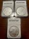 Lot of 3 2025 $1 American Silver Eagle 1 oz BU