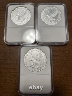 Lot of 3 2025 $1 American Silver Eagle 1 oz BU