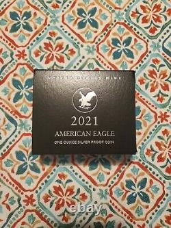 Lot of 3 American Eagle 2021 One Ounce Silver Proof (S) San Francisco 21EMN