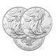 Lot of 3 Silver 2020 American Eagle 1 oz. Coins. 999 fine silver US Eagles 1oz