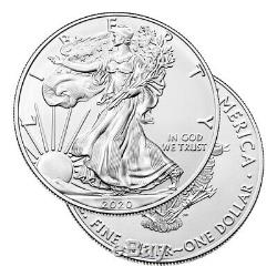 Lot of 3 Silver 2020 American Eagle 1 oz. Coins. 999 fine silver US Eagles 1oz