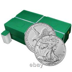 Lot of 500 2021 $1 Type 2 American Silver Eagle 1 oz BU Sealed Monster Box
