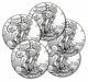 Lot of 5 2018 1 oz. American Silver Eagles. 999 Silver, Gem BU with No Marks