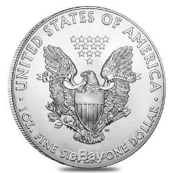 Lot of 5 2018 1 oz Silver American Eagle $1 Coin BU