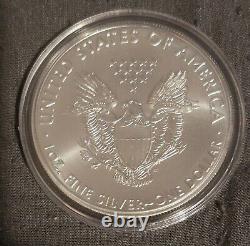 Lot of 5 2020 1oz Silver American Eagle coins BU Brilliant Uncirculated 1oz