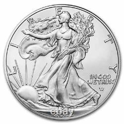 Lot of 5-2022 American Silver Eagle $1 Coin 1 oz. 999 Fine Silver BU