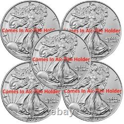 Lot of 5 2023 American Eagle Coins 1 oz 999 Fine Silver BU In Stock