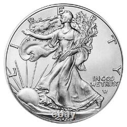 Lot of 5 2023 American Eagle Coins 1 oz. 999 Fine Silver BU In Stock