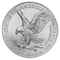 Lot of 5 2023 American Eagle Coins 1 oz. 999 Fine Silver BU In Stock