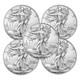 Lot of 5 2024 $1 American Silver Eagle 1 oz BU Intact Uncirculated
