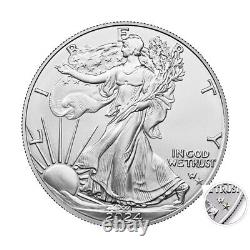 Lot of 5 2024 (P) $1 American Silver Eagle Star Privy 1 oz BU