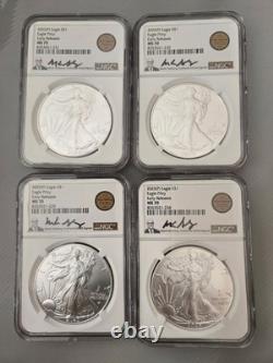 Mark Salzberg 2025 Silver Eagle NGC MS70 Early Releases Eagle Privy Hand Select