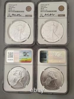 Mark Salzberg 2025 Silver Eagle NGC MS70 Early Releases Eagle Privy Hand Select