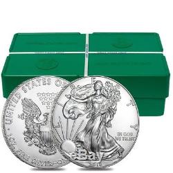 Monster Box of 500 2018 1 oz Silver American Eagle $1 Coin BU (25 Rolls)