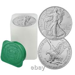 Open Roll of 20 2025 (P) $1 1-oz American Silver Eagle Eagle Privy GEM BU