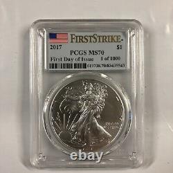 PCGS MS70 2017 First Strike First Day Of Issue Silver Eagle? Super Rare