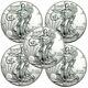 PRESALE Lot of 5 2021 American Eagle Coins 1 oz. 999 Fine Silver