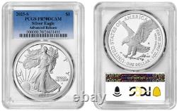Pre 2025 S Silver American Eagle Dollar $1 PCGS PR70DCAM Advanced Release #1