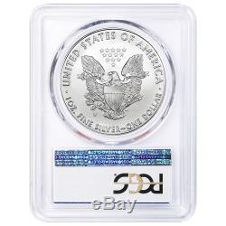 Presale 2020-W Burnished $1 American Silver Eagle PCGS SP70 FS Flag Label