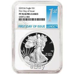 Presale 2020-W Proof $1 American Silver Eagle NGC PF70UC FDI First Label