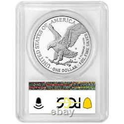 Presale 2021-S Proof $1 Type 2 American Silver Eagle PCGS PR70DCAM FDOI Flag L