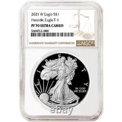 Presale 2021-W Proof $1 American Silver Eagle NGC PF70UC Brown Label