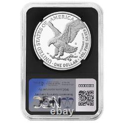 Presale 2023-S Proof $1 American Silver Eagle NGC PF70UC ER Black Label Retro