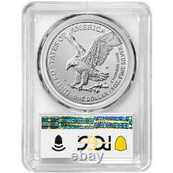 Presale 2024-W $1 1-oz Burnished American Silver Eagle PCGS SP70 FDOI Flag