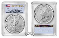 Presale 2025 P Silver Eagle $1 WithEagle Privy PCGS MS70 First Strike #2