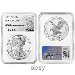 Presale 2025-S Proof $1 American Silver Eagle NGC PF70UC ALS Label