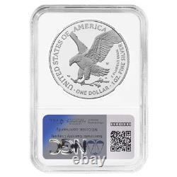 Presale 2025-W Proof $1 American Silver Eagle Laser Beam Privy NGC PF70UC F
