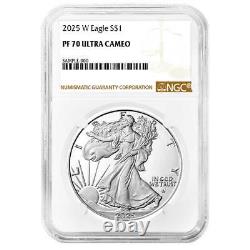 Presale 2025-W Proof $1 American Silver Eagle NGC PF70UC Brown Label