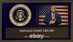 President Donald Trump. 2020 American Silver Eagle. 999 Silver Coin in a Case