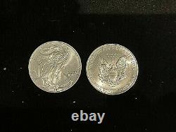 Qty 3- American Silver Eagles Random Dates BU Key Date 1 oz ea some key dates