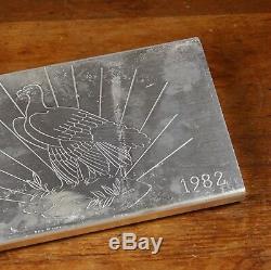 RARE 1981 1982 World Wide Mint American Eagle. 999 Fine Silver 100oz Troy Ounces