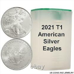 ROLL 2021 1 OZ SILVER EAGLE Type 1 Reverse (Last Year of the Heraldic Eagle)
