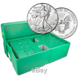 Random Date American Silver Eagle 1 oz $1 500 BU Coins in Box