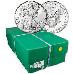 Random Date American Silver Eagle 1 oz $1 500 BU Coins in Sealed Monster Box