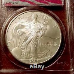 Rare Low Pop 1 of 426 WTC 2001 American Silver Eagle World Trade Center Recovery