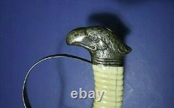 Revolutionary War American Silver Hilt Eagle Head Owned Author Harold Peterson
