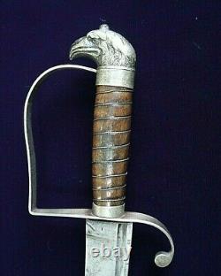 Revolutionary War Baltimore Silver Hilt Eagle Head Sword W. Guthmann Collection