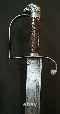 Revolutionary War Baltimore Silver Hilt Eagle Head Sword W. Guthmann Collection