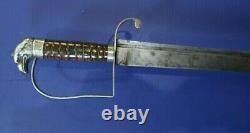 Revolutionary War Baltimore Silver Hilt Eagle Head Sword W. Guthmann Collection