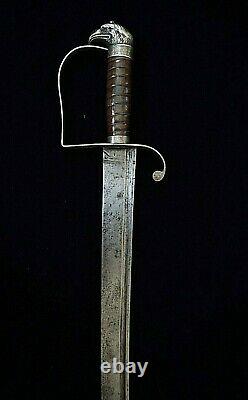 Revolutionary War Baltimore Silver Hilt Eagle Head Sword W. Guthmann Collection