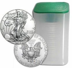 Roll Of 20 2015 $1 Silver American Eagles 1 oz Coins BU