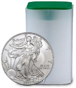 Roll of 20 2010 1 Troy oz. 999 Fine Silver American Eagle $1 Coins SKU21812