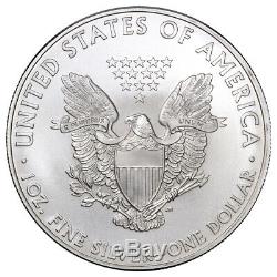 Roll of 20 2010 1 Troy oz. 999 Fine Silver American Eagle $1 Coins SKU21812