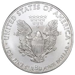 Roll of 20 2010 1 Troy oz. 999 Fine Silver American Eagle $1 Coins SKU21812