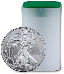 Roll of 20 2015 1 Troy Oz. 999 Fine Silver American Eagle $1 BU Coins SKU33772