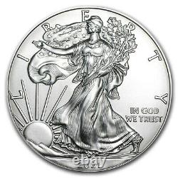 Roll of 20 2021 1 oz American Eagle. 999 Fine Silver BU Coin (Tube of 20)